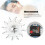 Silver Metal Diamond Decorated Wall Clock Home 14