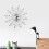 Silver Metal Diamond Decorated Wall Clock Home 7