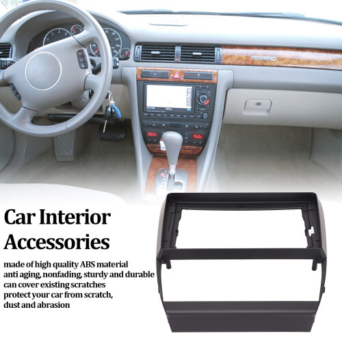 9in Car Navigation Panel Frame Cover for A6 C5 2002-2006 Interior Accessory 2