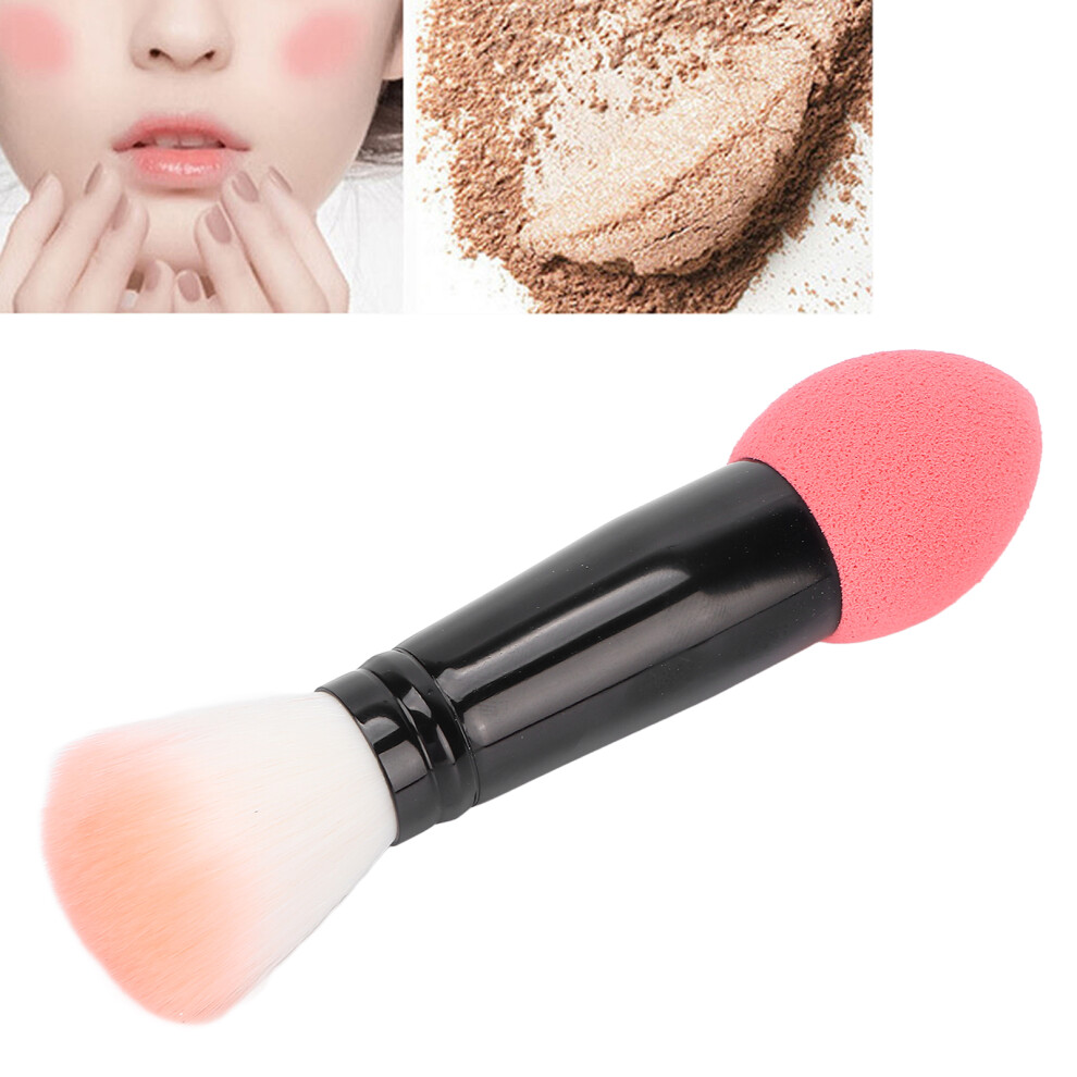 Red Multifunction Rose Blush Brush Double Head Soft Fiber Makeup Tool