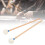2Pcs Felt Drum Mallet Set with Wooden Handle - Blue Non-Slip Instrument Accessory 16