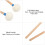 2Pcs Felt Drum Mallet Set with Wooden Handle - Blue Non-Slip Instrument Accessory 5