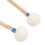 2Pcs Felt Drum Mallet Set with Wooden Handle - Blue Non-Slip Instrument Accessory 8