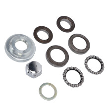 9 Stück Motorrad-Lenkungsnaben-Kit aus Aluminiumlegierung Ersatz für CRF50 Z50 Z50R Lenkungskugellager