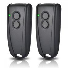 Controle remoto para porta de garagem 433,92 MHz compatível com transmissores manuais RSE2 e RSC2, conjunto de 2 peças