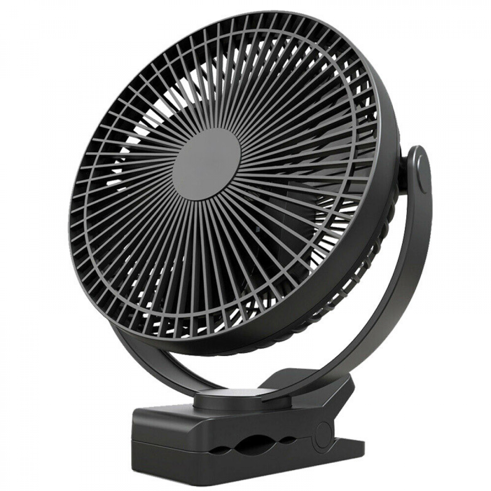 Portable Fan 10000mah Rechargeable Usb Desk Fan Small Mini Quiet Desktop Fan Compatible Office Home Bedroom,strong Airflow,black-image-OPC-PJP579R-NEW