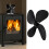 4 Blades Fireplace Fan Blade Stove Fan Blades 10
