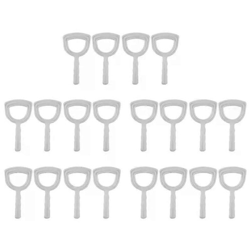 GTBL 20X Vleesschraper Botstofschraper Bottenschraper Witte Poly Schraper Botstofverwijderaar Vierkante 2