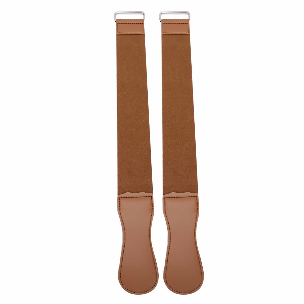 2pcs Straight Razor Strop Double Layered Barber