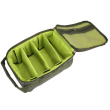 Borsa per attrezzatura da pesca all'aperto, contenitore per mulinelli ed esche, resistente, design verde