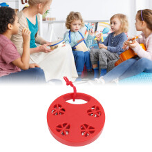 Pandereta con cascabeles, juguete de percusión para niños, rojo