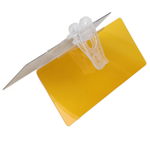 2-in-1 DíaNoche Visor de sol Universal UV NegroAmarillo
