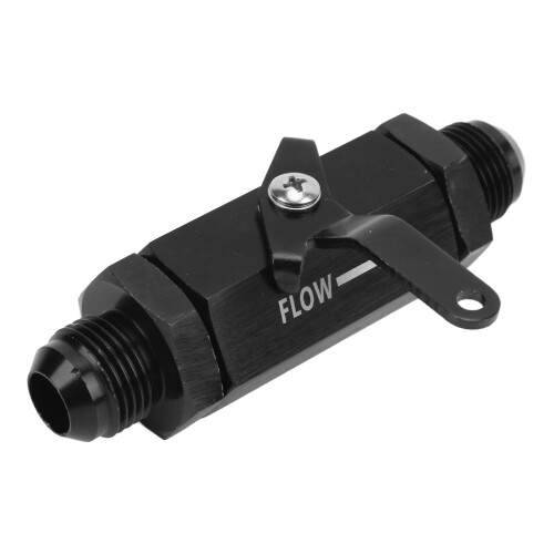 Vanne d'arrêt de carburant AN10, aluminium 6061, noire 1
