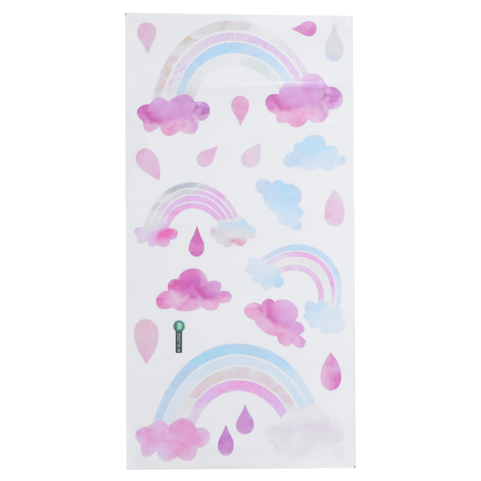Self Adhesive Wall Sticker Cute Clouds Raindrop