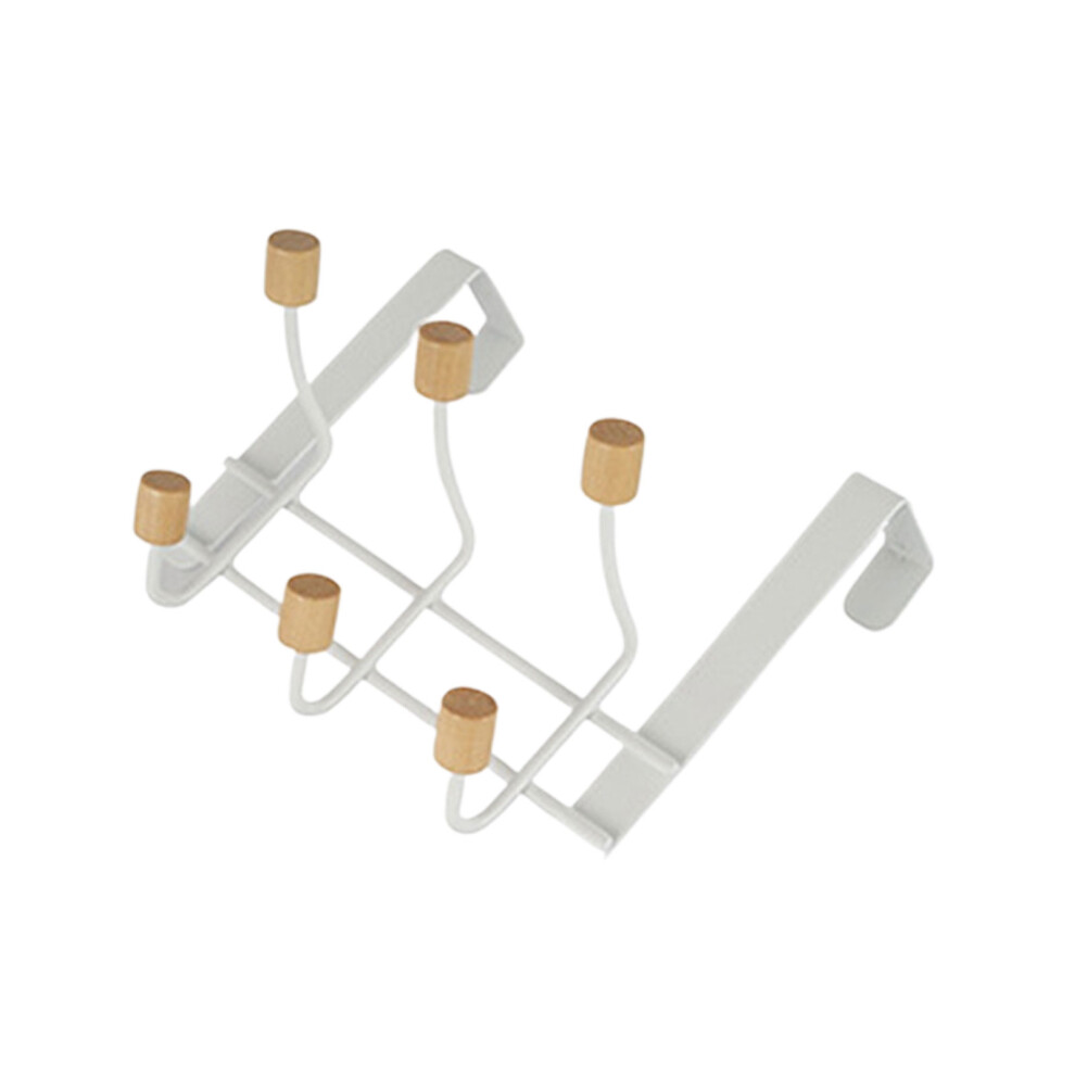 (white, Six beads) Multi Hook Iron Door Back Hook Wall Mounted Storage Solution Unlimited-image-OPC-PJP5PC7-NEW