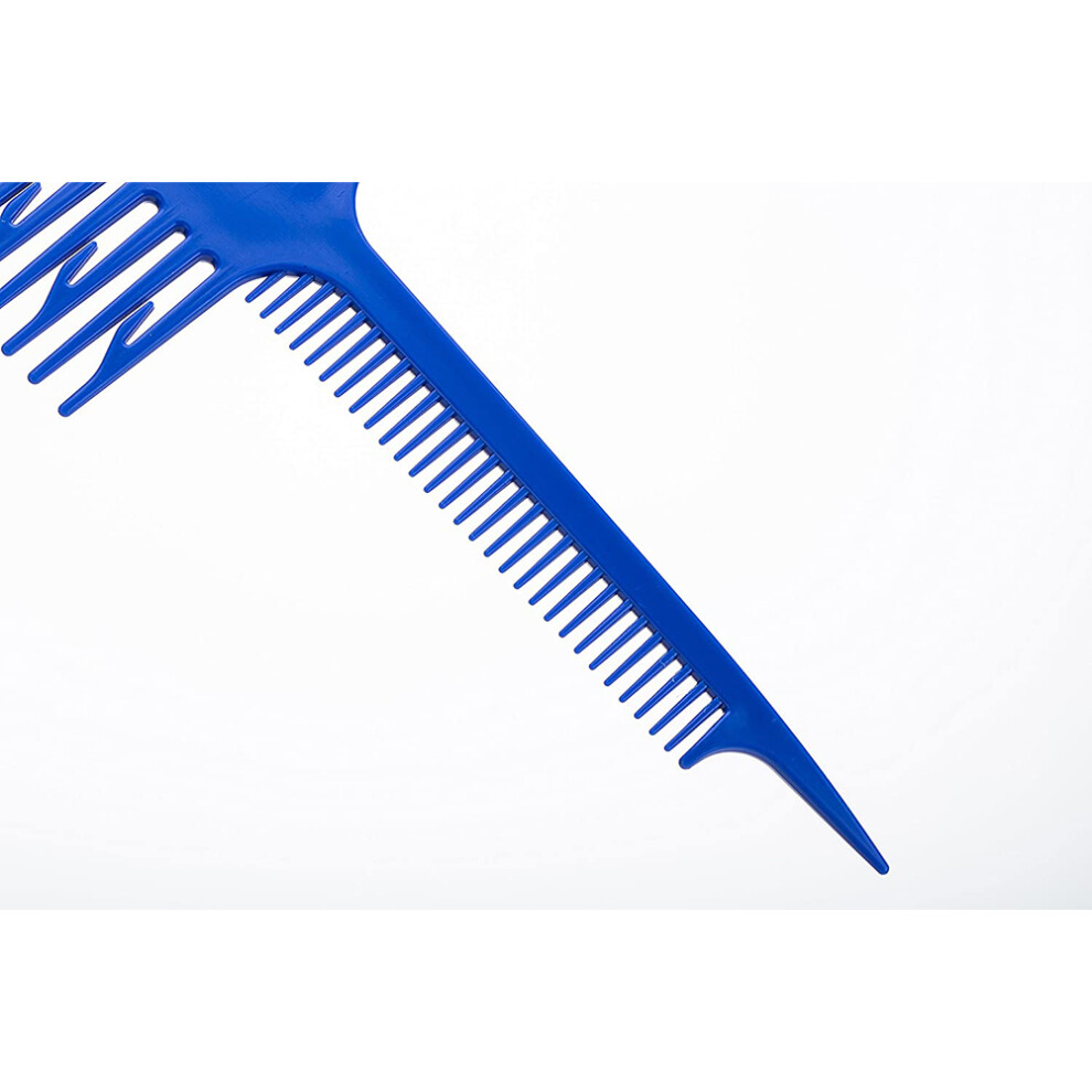 Blue Hair Dyeing Comb Hair Highlight Sectioning Comb