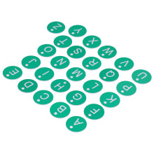 Beehive Number Marker 26PCS Round Labels with Hole Beekeeping Garden Green