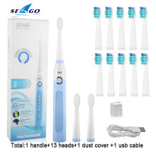 (SININEN SETTI 1) Sonic Sähköhammasharja Pestävä Elektroninen Hammasharja SG-507 USB Ladattava Hamma
