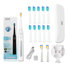 (valkoinen laatikko, 10 päätä) Ladattava Sonic-hammasharja SG-507 Sonic Adult sähköinen hammasharja