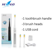(Valkoinen) SG-507 Sonic sähköhammasharja Oral Care Hampaiden valkaisuun Hierontakumi 5-moodia Veden