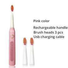 (Vaaleanpunainen) SG-507 Sonic Sähköhammasharja Oral Care Hampaiden valkaisuun Hierontakumi 5-moodia