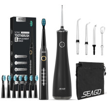 (8001hei-958hei-8st) Water Flosser -hammaspuhdistusaine 5 suuttimella Kannettava hampaiden vesisuihk