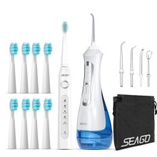 (833bai-SG507bai-8st) Water Flosser -hammaspuhdistusaine 5 suuttimella Kannettava hammasvesisuihku-