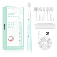 (Green3) Sonic Electric Toothbrush 360 Päivitetty automaattinen ladattava hammasharja vedenpitävä va