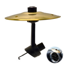 Car Crash Cymbal Air Vent 2025 Upgrade, Gold Car Drum Cymbal for All Vehicle Types, Easy Installation and Durable Design