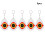 5Pcs Eye Pattern Reflective Bird Repellent 1