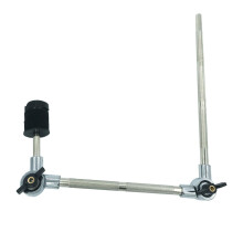 Cowbell Cymbal Holder Boom Arm Adjustable Double Mount Bracket for Percussion Jam Block Tambourine Hardware