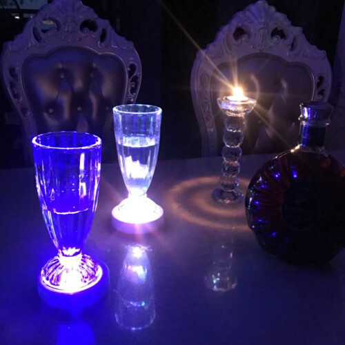 Cup Wine Bottle Coaster with Changing LED Light 1