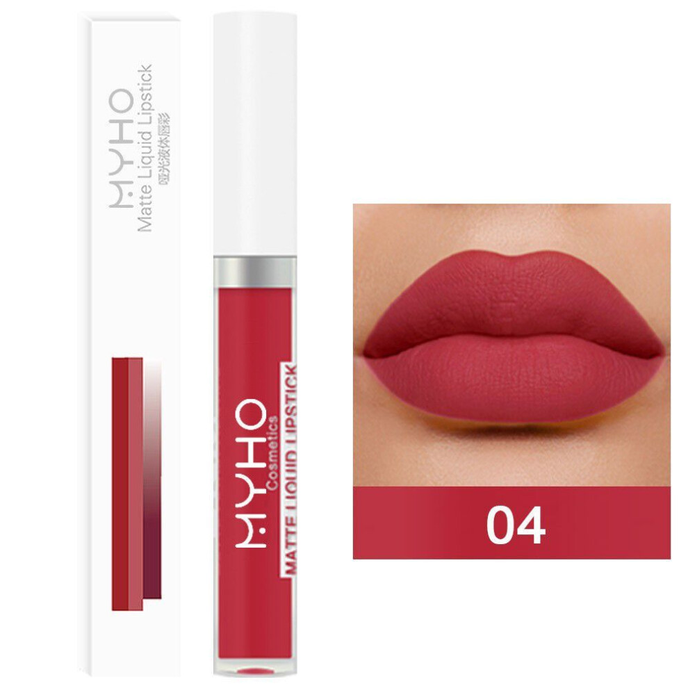 (4) Matte Lip Gloss Waterproof, Easy To Color, No Fading, No Staining, Lip-image-OPC-PJP5S68-NEW