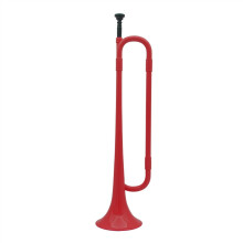 Bb Trumpet Bugle Call for Students, ABS Plastic Beginner Horn, Crimson Color Brass Instrument for Kids