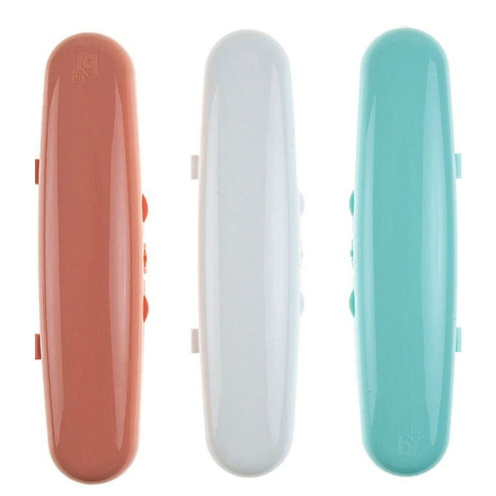 Babyjem Fork & Spoon Travel Case For 6+ Months Baby|Long-lasting, non-absorbent, & baby-safe material  - Set of 3