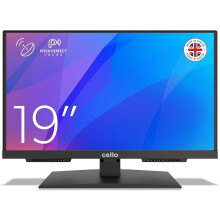 Cello C1925SH 19" Full HD LED Frameless TV Made in UK - Freeview HD, Built-in Satellite Receiver (DVB-S2), HDMI, USB Recording