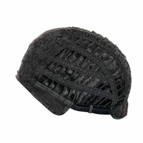 Perruque courte à frange 26cm/57cm 110g Blonde+Noir-Brun 1