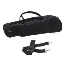 Trumpet Carry Bag Oxford Cloth Case with Shoulder Strap, Organized Storage for Trumpet Accessories, Durable and Lightweight