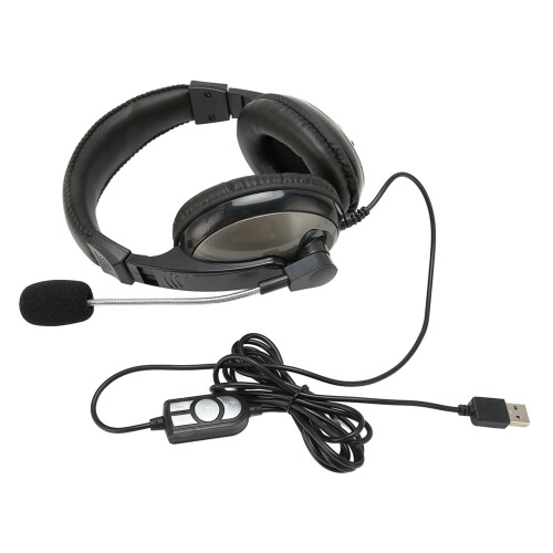 USB Gaming Headset Wire Control Adjustable Volume 2