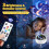 COONIGHT Sensory Toys for Babies Remote Sensory Lights Star Projector 4