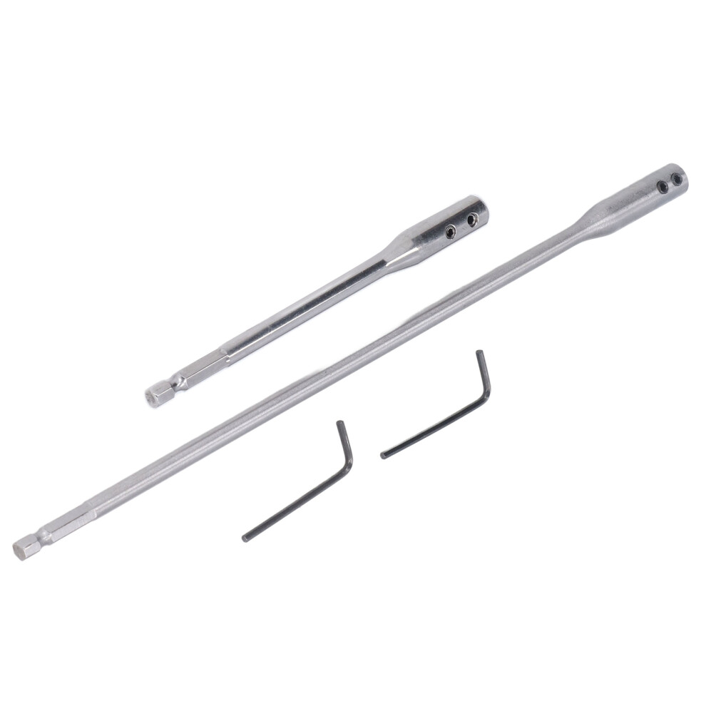 1/4In High-Carbon Steel Drill Bit Hex Extension Bar 2Pcs With Wrench 4071342499643