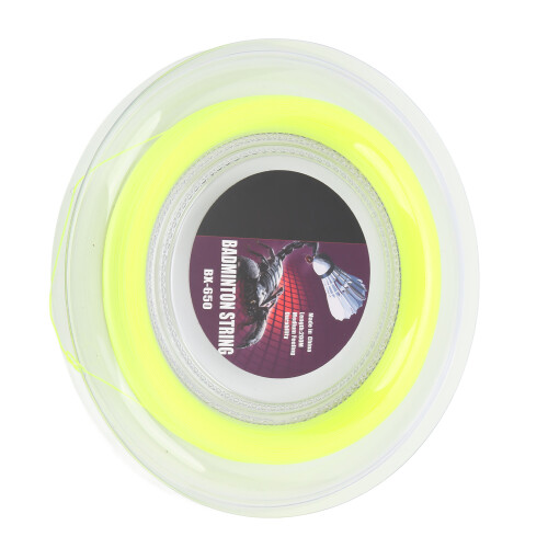Cordaje de bádminton 0.72mm 200m Amarillo fluorescente