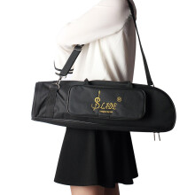 600D Water-Resistant Trumpet Gig Bag with Adjustable Shoulder Strap, 5mm Cotton Padding, Oxford Cloth, Single Pocket