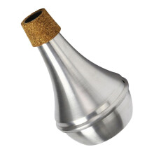 Trombone Trumpet Mute Metal Straight Practice Mute for Brass Instruments, Adjustable Fit, Durable Design