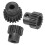 Ensemble de pignons RC 15T 17T 20T 0.8MOD Acier noir 16