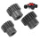 Ensemble de pignons RC 15T 17T 20T 0.8MOD Acier noir 15