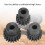 Ensemble de pignons RC 15T 17T 20T 0.8MOD Acier noir 10
