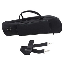 Travel Trumpet Carry Gig Bag with Adjustable Shoulder Strap, Lightweight Oxford Cloth, Widened Carry Handle, Fits Most Models