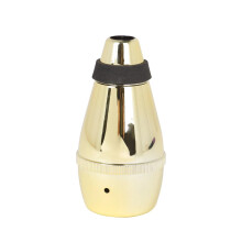 Trumpet Mute Silencer for Practice - Lightweight Gold Brass Trumpet Accessory, One Size Fits All
