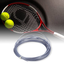 Hex Tennis-Saiten Professionelle verschleißfeste Tennissaiten für Tennis 12m/39,4ft Grau